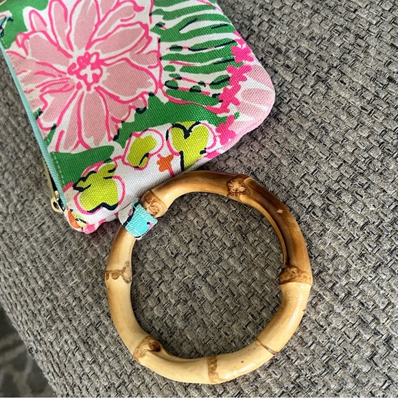 Lilly Pulitzer Clutch with Bamboo Handle - Picture 5 of 5